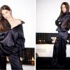 Usyk's wife nails the total black and satin trend — Top look this season