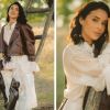 Fall fashion inspo: Zlata Ognevich shows off ruffled dress with leather jacket