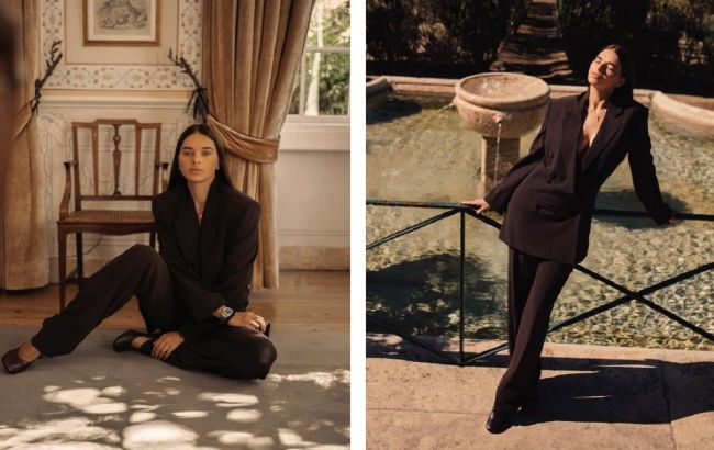 Usyk's wife turns heads in this season's top color