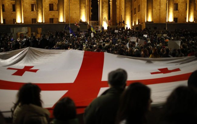 In Tbilisi, opposition starts marches against parliamentary election results