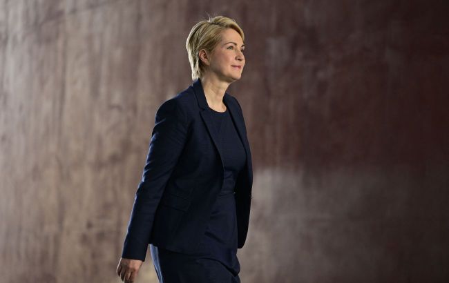 German Bundesrat President Manuela Schwesig arrives in Kyiv