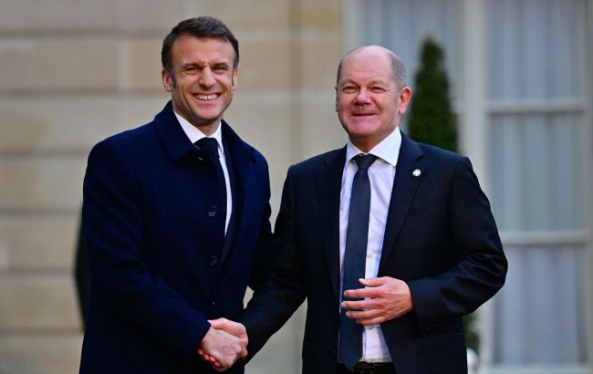 Macron and Scholz discussing European air defense initiative