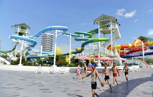 Splash zone by launch pad: North Korea builds bizarre water park for Russian tourists