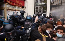 Buses set on fire, barricades erected as student protests spread across Europe