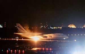 Ukraine's An-124 Ruslan cargo plane catches fire at Japanese airport