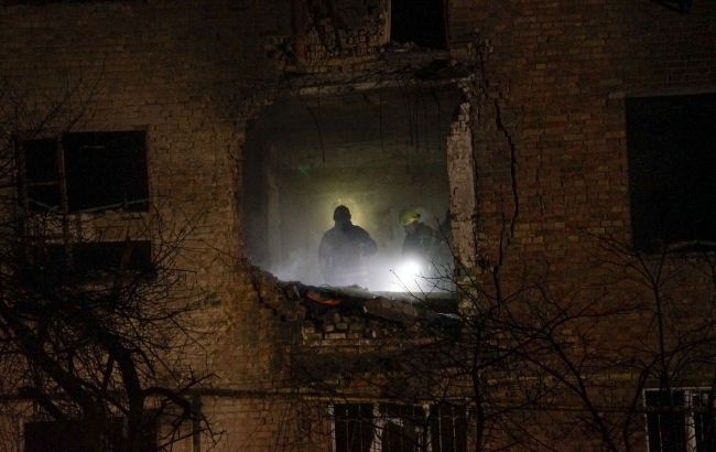 Kyiv police rescue boy from destroyed apartment during Russia's overnight attack