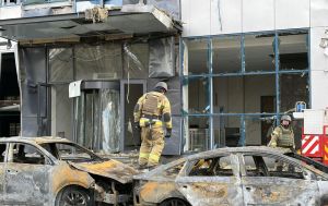 Aftermath of Russian attack: What Inkom business center in Kyiv looks like now, footage