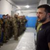 Zelenskyy visits Ukrainian soldiers in Donetsk region