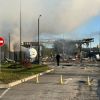 Russia strikes 2 gas stations and business center in Kyiv