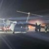 Plane catches fire in Canada