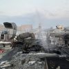 Debris falls on Auchan: Photos of the aftermath of the attack on Kyiv