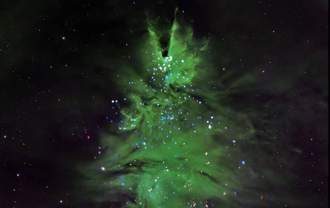 NASA shows New Year's space Christmas tree