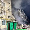 Russian drone attack on Sumy: Fire in high-rise building