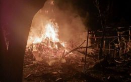 Russian drone strike on Kyiv region: three injured, fires reported