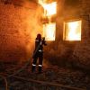 Massive fire breaks out in Sumy after drone strikes