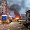 Lvivskyi residential complex near Kyiv destroyed in strike, footage released