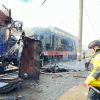 Burning carriages and chaos: Aftermath of Russian attack on Ukraine's Shostka train station
