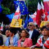 Protesters storm Georgia presidential palace amid election boycott