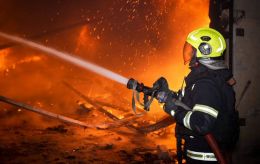 Russian drones hit warehouses in Odesa region in Ukraine, fire erupts