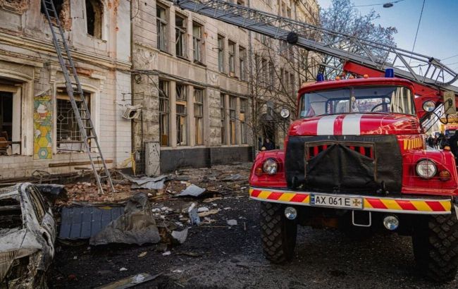 Shocking footage captures Russian drone strike on Kharkiv kindergarten