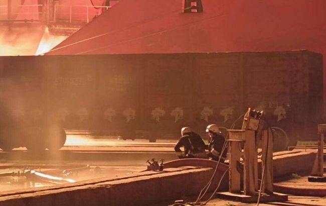 Turkish ship caught fire after Russian attack on Ukraine's Izmail