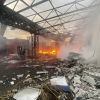 Russia attacks delivery service depot in Kharkiv three times within day using drones