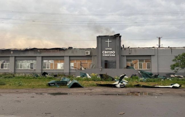 Russia burns down Protestant church in Ukraine's Kharkiv region