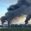 Drones strike oil terminal in St. Petersburg, triggering massive fire