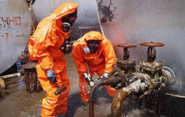 Russian strike on infrastructure triggers chemical leak in Ukraine's Poltava region