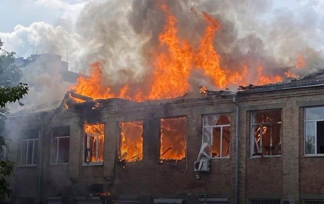 Russian drone strikes Kyiv university: First photos emerge