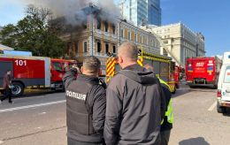 Russian drone strikes National Academy of Sciences building in central Kyiv