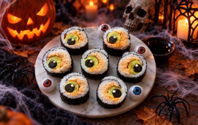 Spooky Halloween sushi: A simple recipe for edible eyeballs