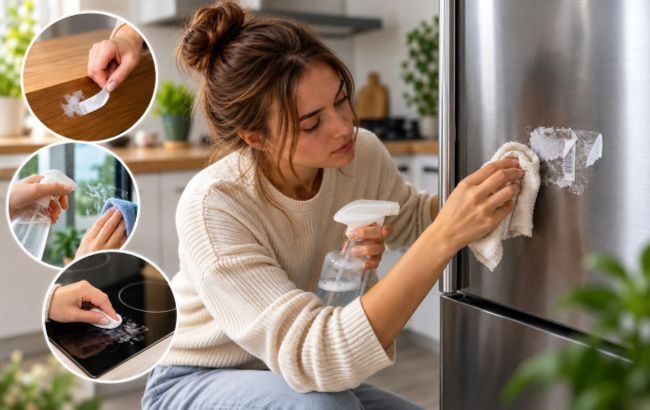 Sticker residue on furniture or appliances? Here's how to remove it safely