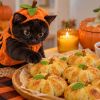 Halloween pumpkin pizza bombs: An easy, cheesy snack with mozzarella