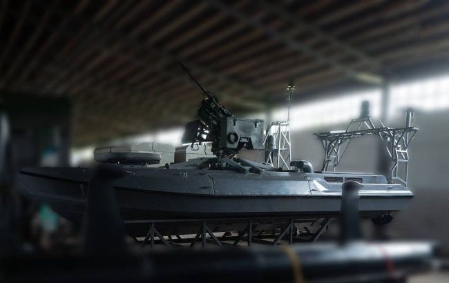 First-ever naval drone battle: Ukrainian Sargan destroys Russian vessel, footage