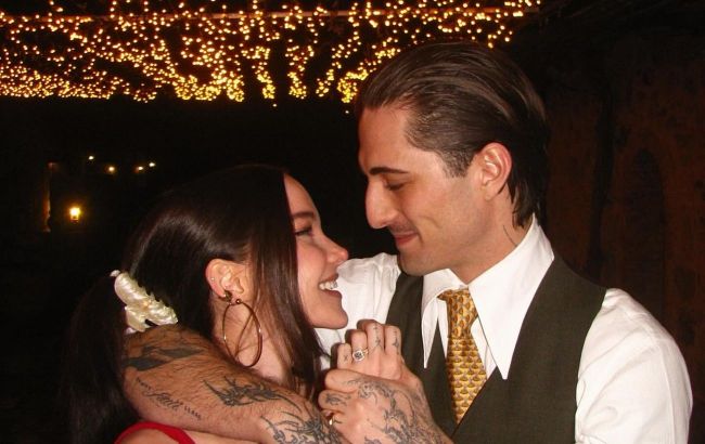 Damiano David and Dove Cameron tie knot in Italy: First wedding photos