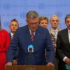 UN members unite, almost 50 nations denounce Russia’s drone strike on Poland