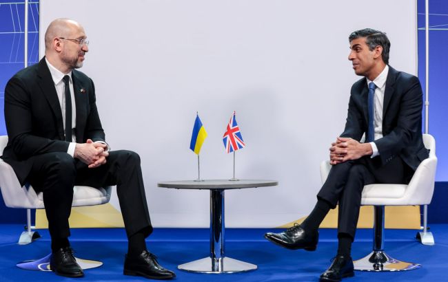 UK Prime Minister Sunak and Ukrainian Prime Minister Shmyhal discuss investment in Ukrainian economy