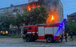Photos emerge of Russian strike aftermath in Kyiv: Fires erupt, casualties reported