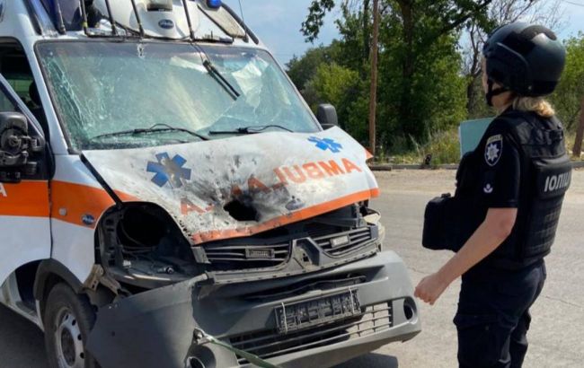FPV drone hits emergency vehicle in Kupiansk, medics wounded
