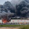 Drone swarm hits Russia's Ryazan, Wildberries warehouse and oil refinery erupt in flames