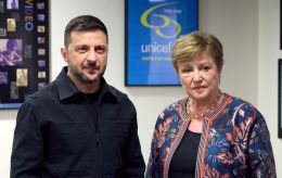 Volodymyr Zelenskyy talks with IMF head on tapping frozen Russian funds