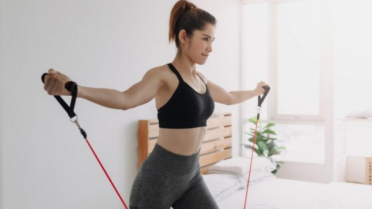 Chest and back resistance band workout outlet